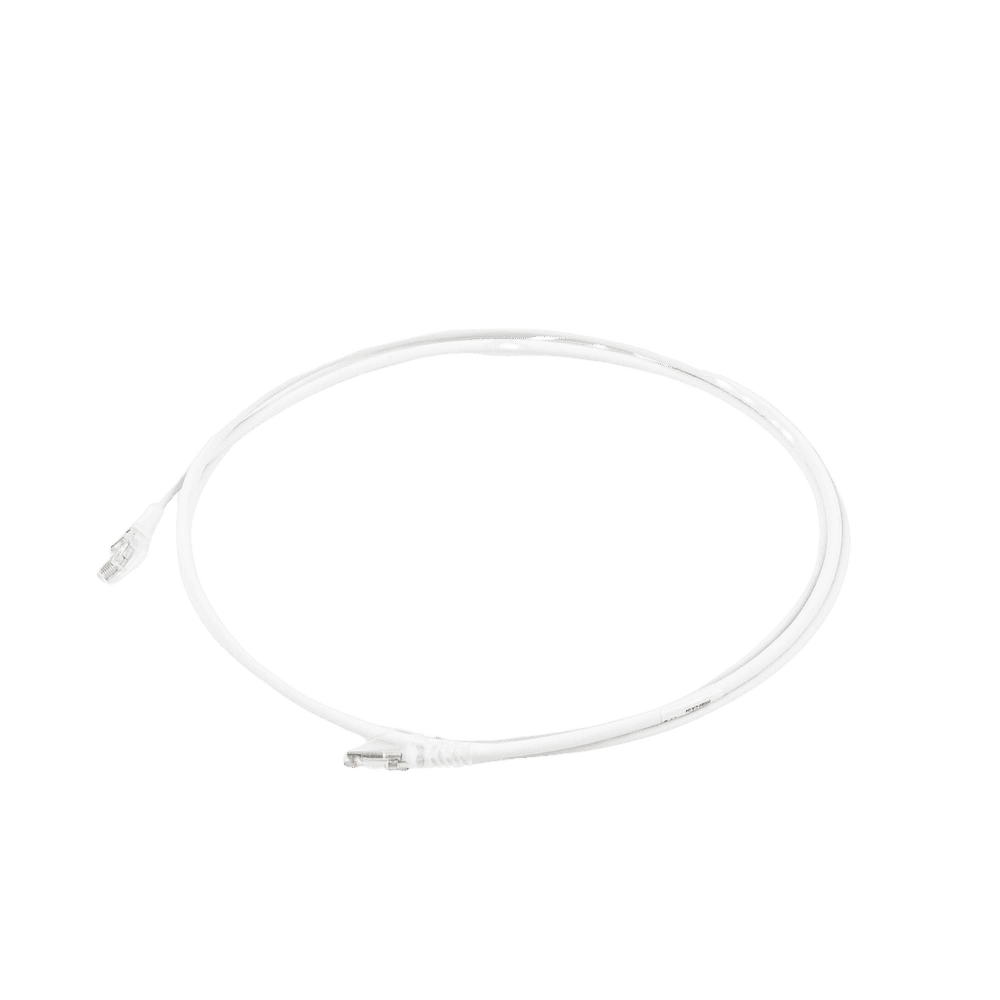 MC6050228-AD-4-l Patch Cord MC6 Modular Cat6 UTP, CM/LS0H, 1.52 Metros (5 Pies), Color Blanco, Diámetro Reducido (28AWG) MC6-05-0228 5