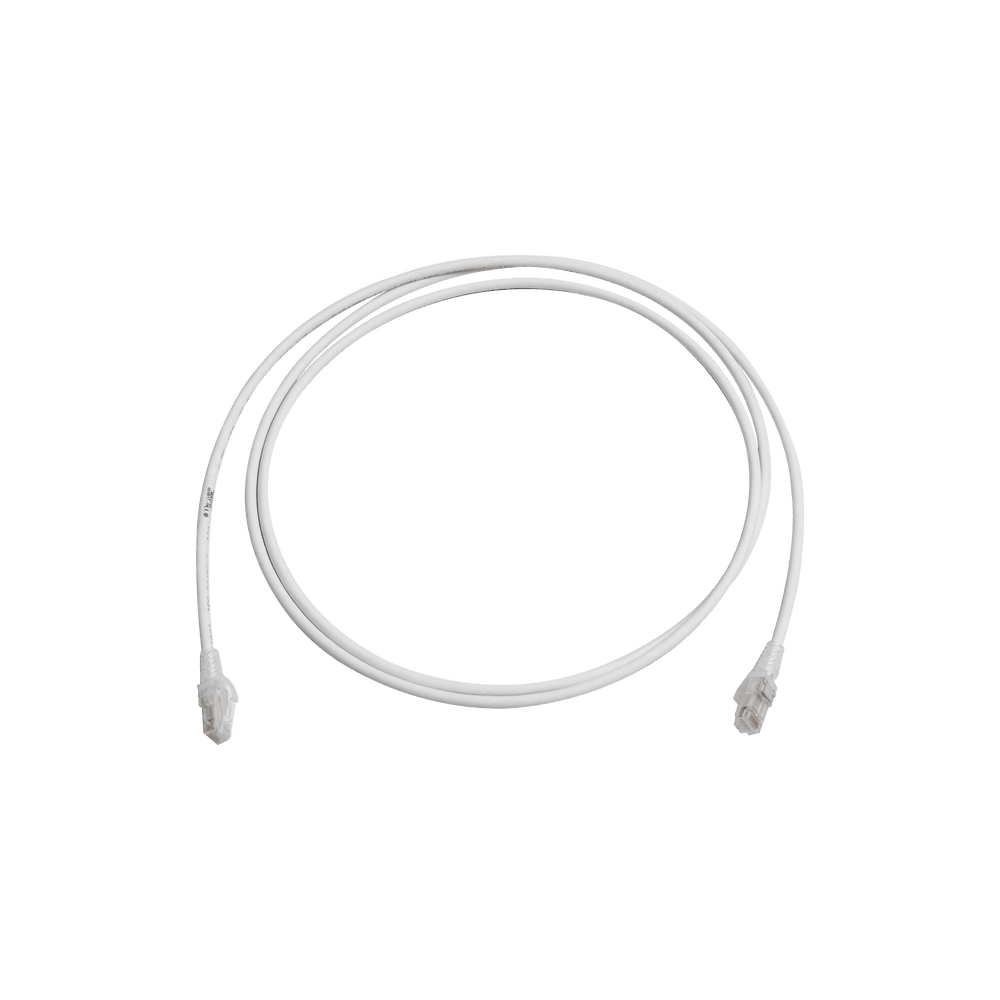 MC60702-l Patch Cord MC6 Modular Cat6 UTP, CM/LS0H, 2.13 Metros (7 Pies), Color Blanco MC6-07-02 1