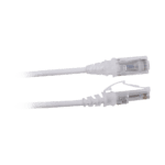 Patch Cord MC6 Modular Cat6 UTP, CM/LS0H, 2.13 Metros (7 Pies), Color Blanco, Diámetro Reducido (28AWG) MC6070228-AD-1-l