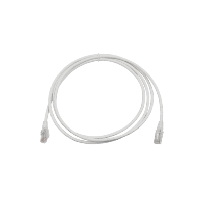 Patch Cord MC6 Modular Cat6 UTP, CM/LS0H, 2.13 Metros (7 Pies), Color Blanco, Versión Bulk (Sin Empaque Individual)