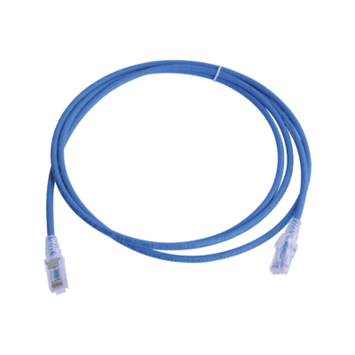 Patch Cord MC6 Modular Cat6 UTP, CM/LS0H, 2.13 Metros (7 Pies), Color Azul, Versión Bulk (Sin Empaque Individual)