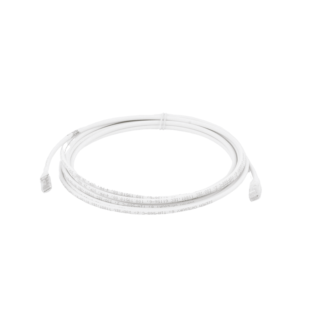 MC61502-AD-1-l Patch Cord MC6 Modular Cat6 UTP, CM/LS0H, 4.57 Metros (15 Pies), Color Blanco MC6-15-02 2