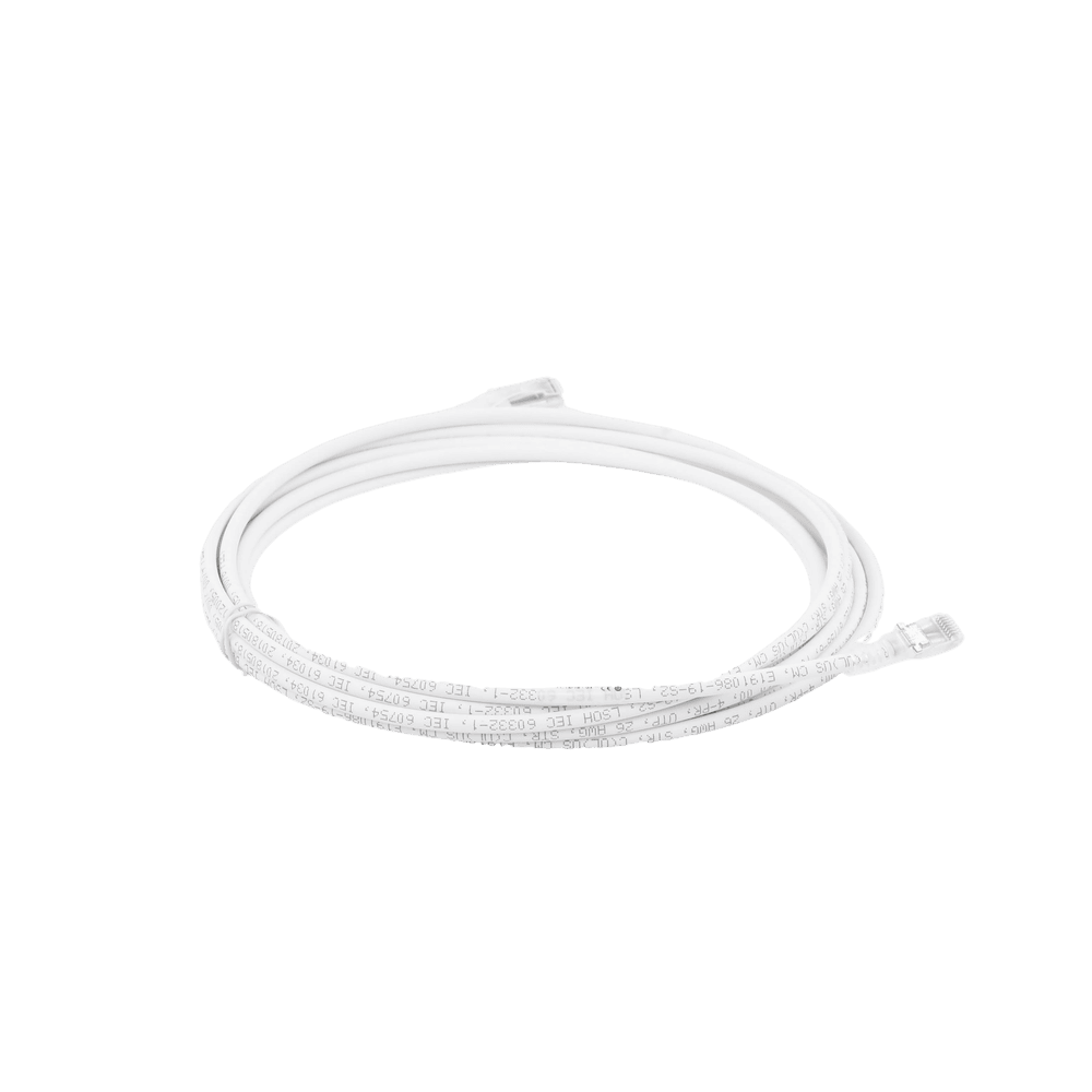 MC61502-AD-3-l Patch Cord MC6 Modular Cat6 UTP, CM/LS0H, 4.57 Metros (15 Pies), Color Blanco MC6-15-02 4