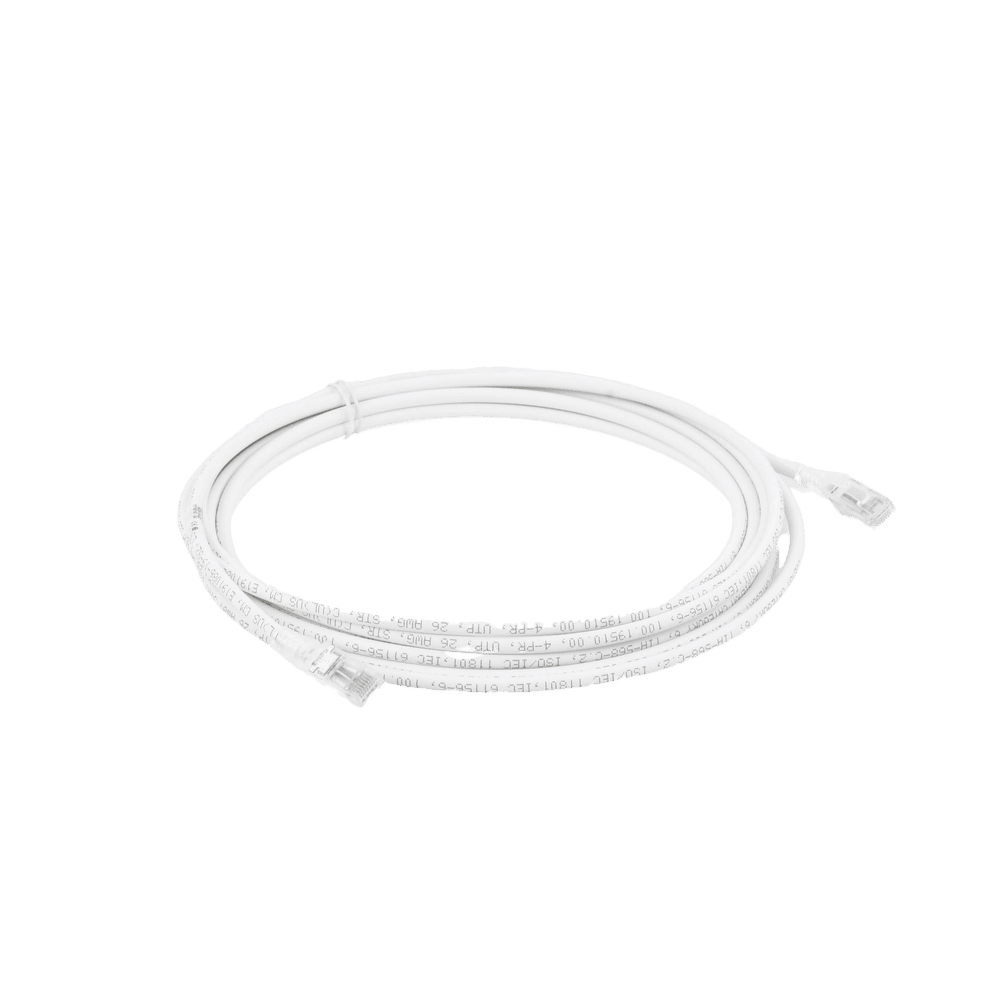 MC61502-AD-4-l Patch Cord MC6 Modular Cat6 UTP, CM/LS0H, 4.57 Metros (15 Pies), Color Blanco MC6-15-02 5