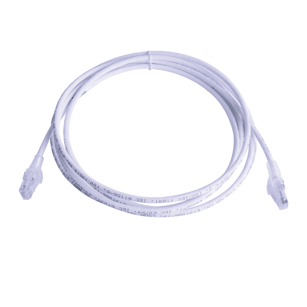 MC61502-l Patch Cord MC6 Modular Cat6 UTP, CM/LS0H, 4.57 Metros (15 Pies), Color Blanco MC6-15-02 1
