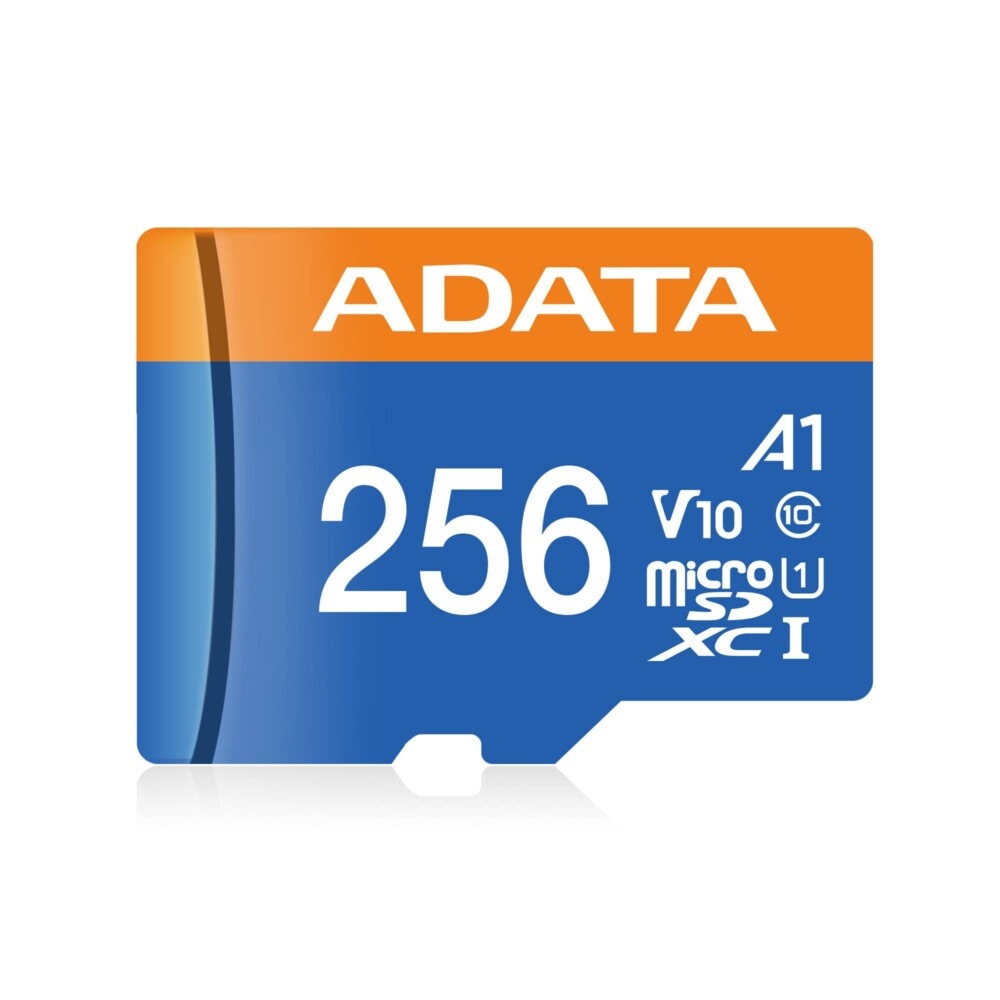 Micro SD 256GB Class 10 ADATA Premier A1 UHS-I, 256 GB, 100 MB/s, 25 MB/s, Negro, Clase 10 AUSDX256GUICL10A1-RA1 3