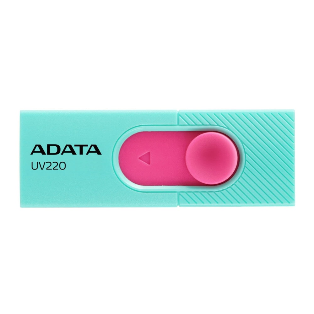 MEMDAT6400_full Memoria USB ADATA AUV220-32G-RGNPK, Turquesa/rosa, 32 GB, USB 2.0 AUV220-32G-RGNPK 1