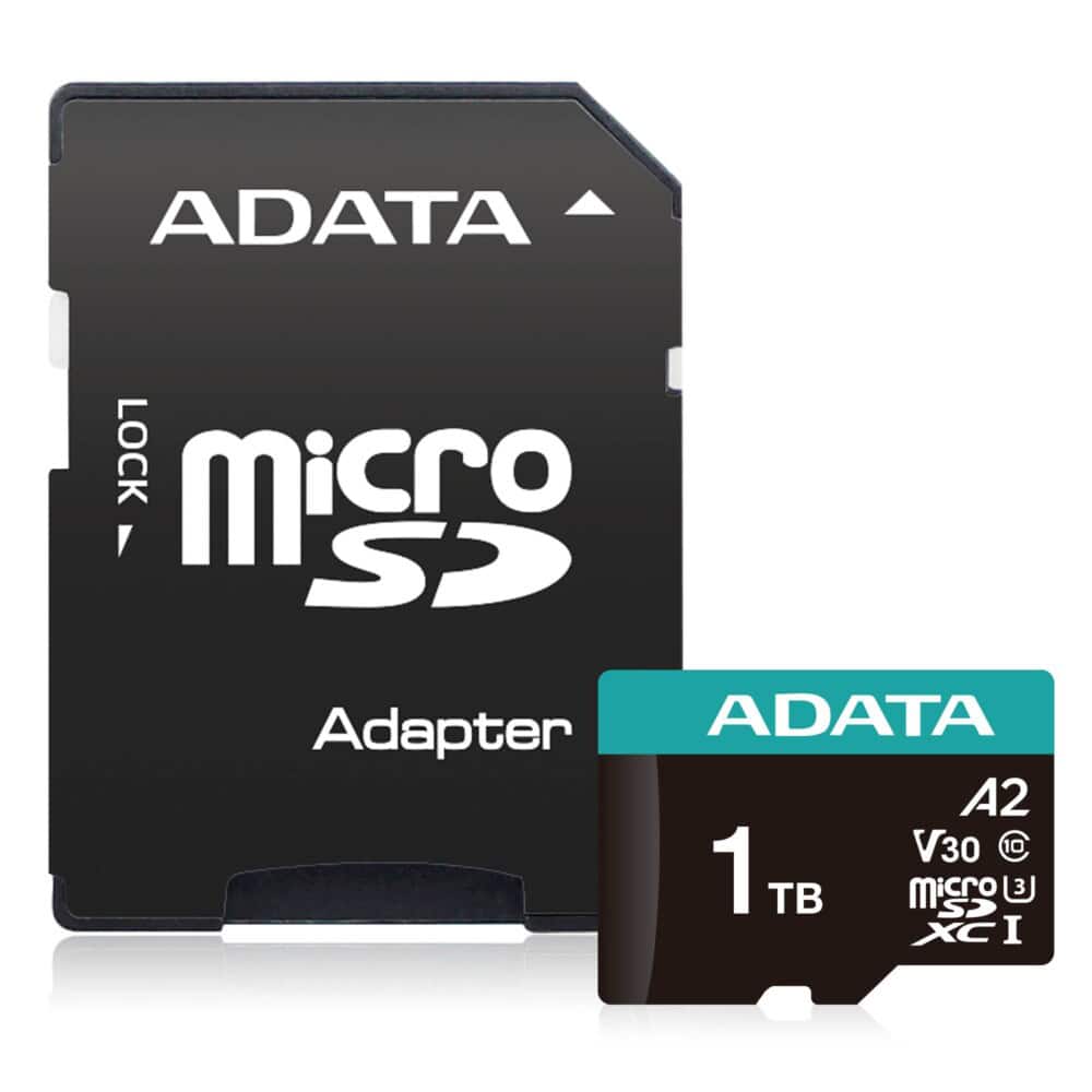 MEMDAT6880_1_full Micro Secure Digital ADATA microSDXC/SDHC UHS-I U3 V30 1TB Clase 10 (A2), Velocidad de lectura / escritura hasta 100/85 (MB/s) AUSDX1TUI3V30SA2-RA1 AUSDX1TUI3V30SA2-RA1 2