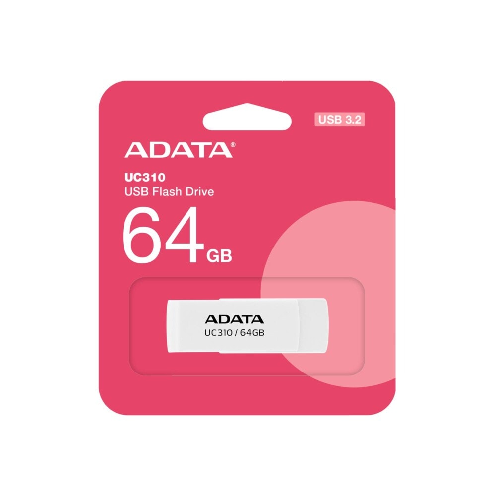 MEMDAT7110_full Memoria USB de 64GB UR310 3.2 Gen 1 (retro compatible 3.0 y 2.0), diseño material reciclado sin tapa. BLANCO. UC310-64G-RWH UC310-64G-RWH 1