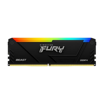 MEMORIA RAM KINGSTON FURY BEAST BLACK XMP RGB DIMM DDR4 16GB 3600MT/S CL18 1RX8 1.35V