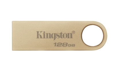 MEMORIA USB KINGSTON DATATRAVELER SE9 G3 128GB 3.2 GEN 1 METÁLICA ORO