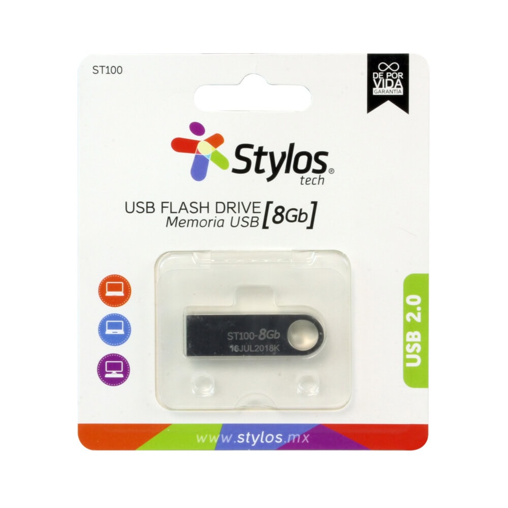 MEMSTY040_full Memoria USB 8GB Stylos. STMUSB1B 10