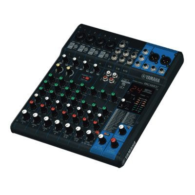 Mezcladora de Audio | 10 Canales | Perillas | 4 Entradas de Micrófono/Línea | 3 entradas Estéreo | Efectos | USB