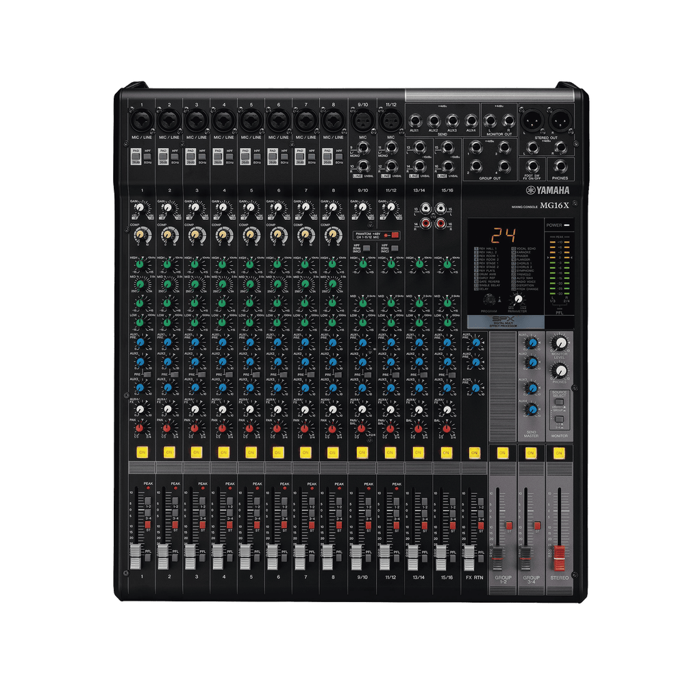MG16XCV-AD-1-l Mezcladora de Audio | 16 Canales | 10 Entradas de Micrófono | Entradas de Línea | Efectos | (MG16X) MG16XCV 2