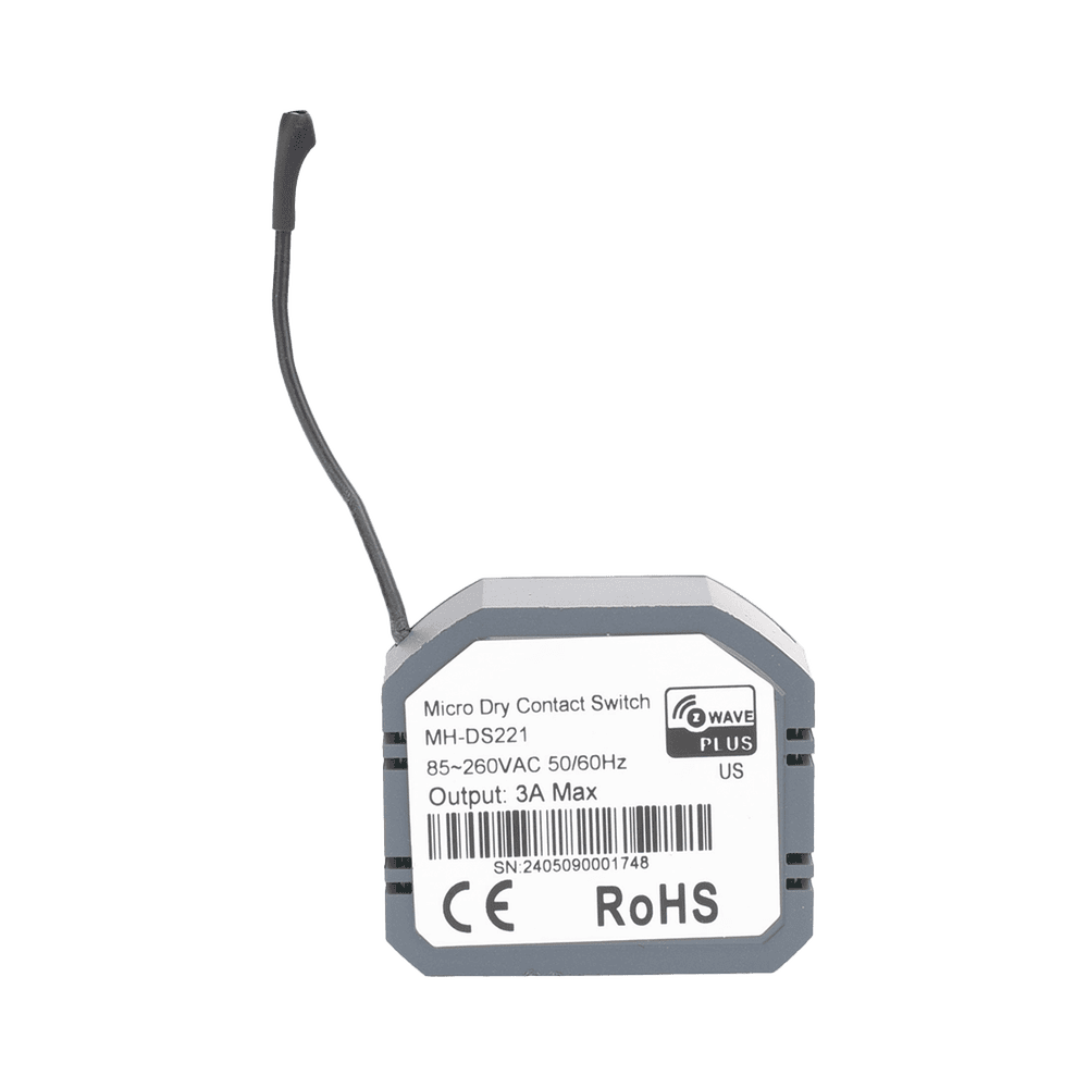 MHDS221-AD-2-l (ZWAVE) Micro modulo On/Off y salida de contacto seco MHDS221 3