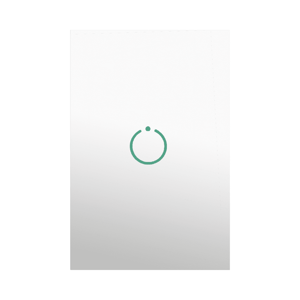 MHS511-l (ZWAVE) Interruptor On/Off panel táctil touch inalámbrico Zwave Plus 1 boton. Compatible con Hubitat HC8, Álula M2M, otro MHS511 1