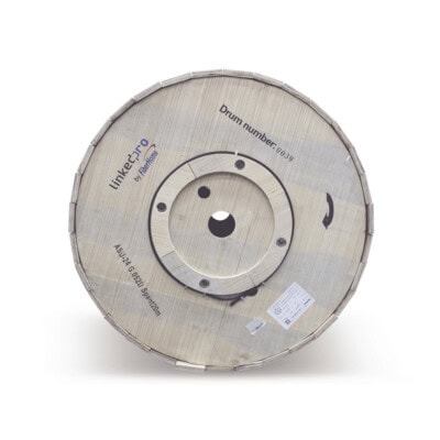 Carrete de 4 Kilómetros de Fibra Óptica Aérea Mini ADSS (ASU) G.652D, Monomodo de 24 Hilos, Exterior, Span 120, Loose Tube