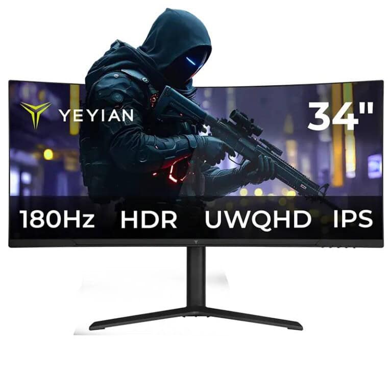 Monitor Curvo de 34 Pulgadas Yeyian resolución UWQHD (3440 x 1440) MONYEY210_full