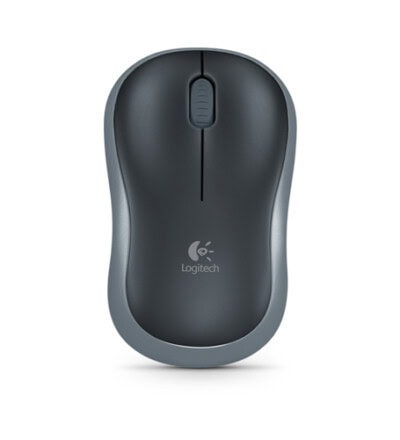 Mouse LOGITECH M185, Negro, 2 botones, RF inalámbrico, Óptico