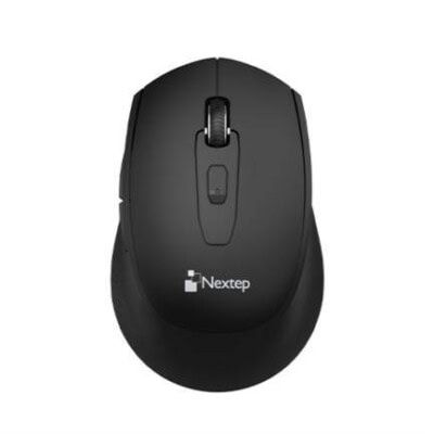 Mouse Nextep Inalámbrico NE-410X USB 1600 dpi Batería Incluida  AA Color Negro alcance 10 mts