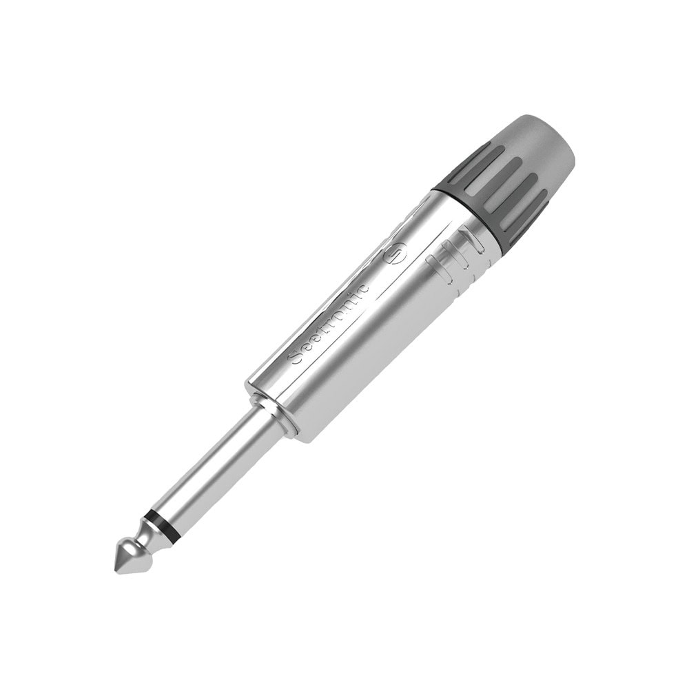 MP2X-l Conector 1/4 | Mono | Carcasa Cromada Perla | Contacto Niquelado | cable OD 4-7 mm MP2X 1