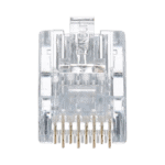 Plug RJ45 Cat5e, Para Cable UTP de Calibres 24-26 AWG, Chapado en Oro de 50 Micras, Paquete de 50 Piezas MP588L-AD-1-l-1