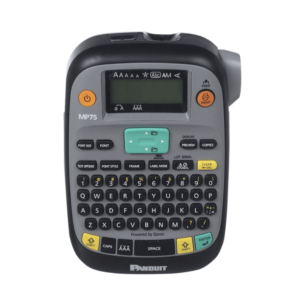 MP75-l Impresora Etiquetadora, Compatible con Etiquetas de Hasta 0.75 Pulgadas (1.91 cm) de Ancho, Resolución de 180 dpi y Velocidad de Impresión Rápida MP75 1