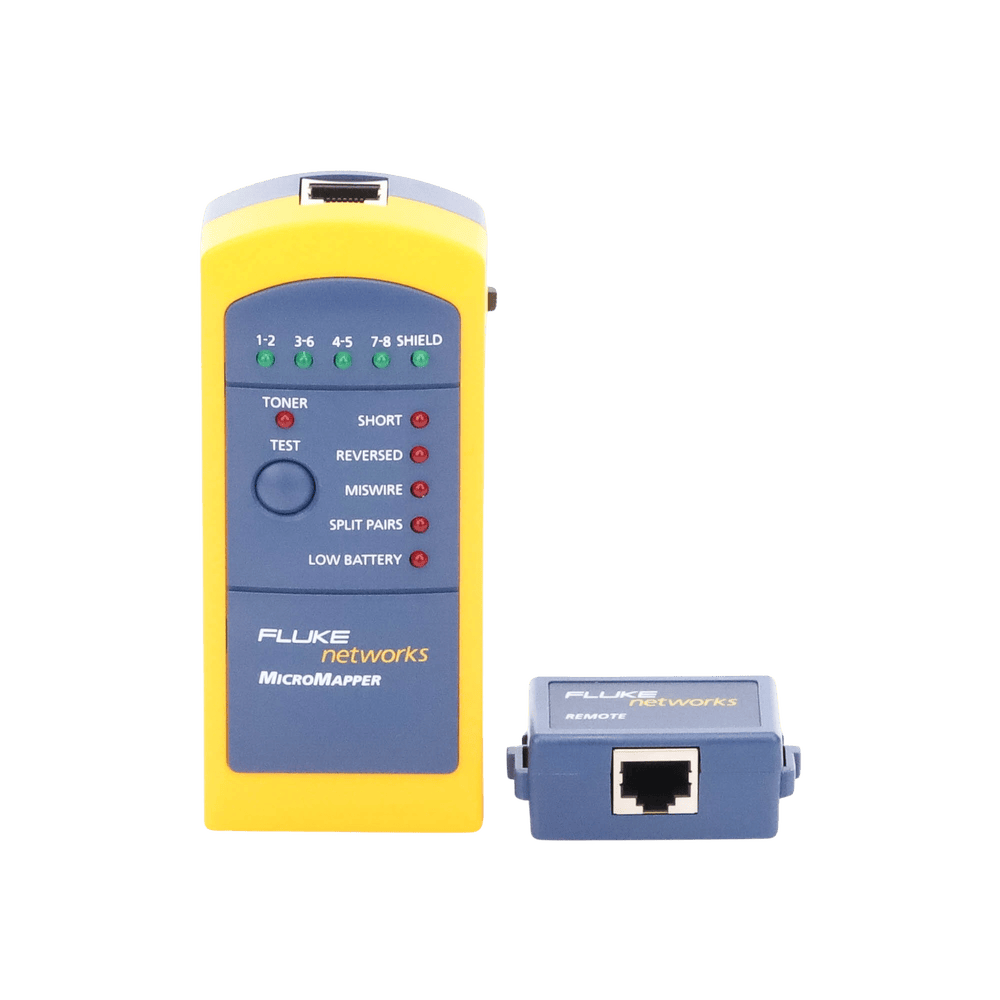 MT820049A-AD-1-l-1 Probador de Mapa de Cableado MicroMapper™, para Verificar Rápida y Fácilmente la Integridad del Cableado de Par trenzado de Ethernet MT-8200-49A 2