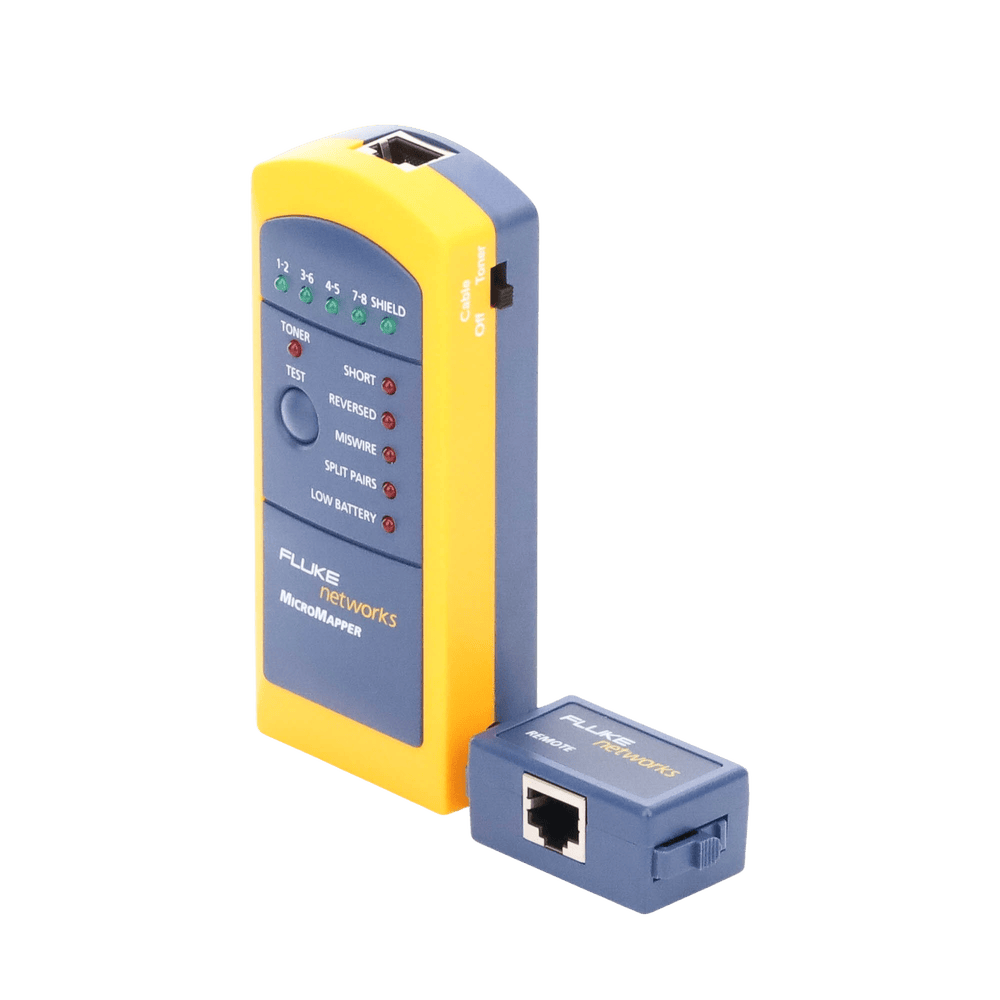 MT820049A-AD-3-l-1 Probador de Mapa de Cableado MicroMapper™, para Verificar Rápida y Fácilmente la Integridad del Cableado de Par trenzado de Ethernet MT-8200-49A 4