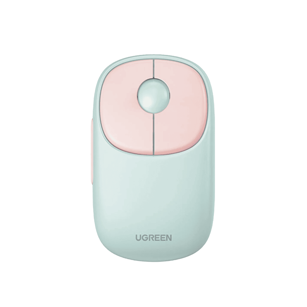 MU102-FRENTE-l Mouse Inalámbrico FUN | Recargable| 2.4G & Bluetooth | 4 Niveles de DPI | Silencioso | Ergonómico | 5 Botones | Compatible con Windows, macOS 10.5, Android iOS Linux y Chrome OS | Color Rosa. MU102 2