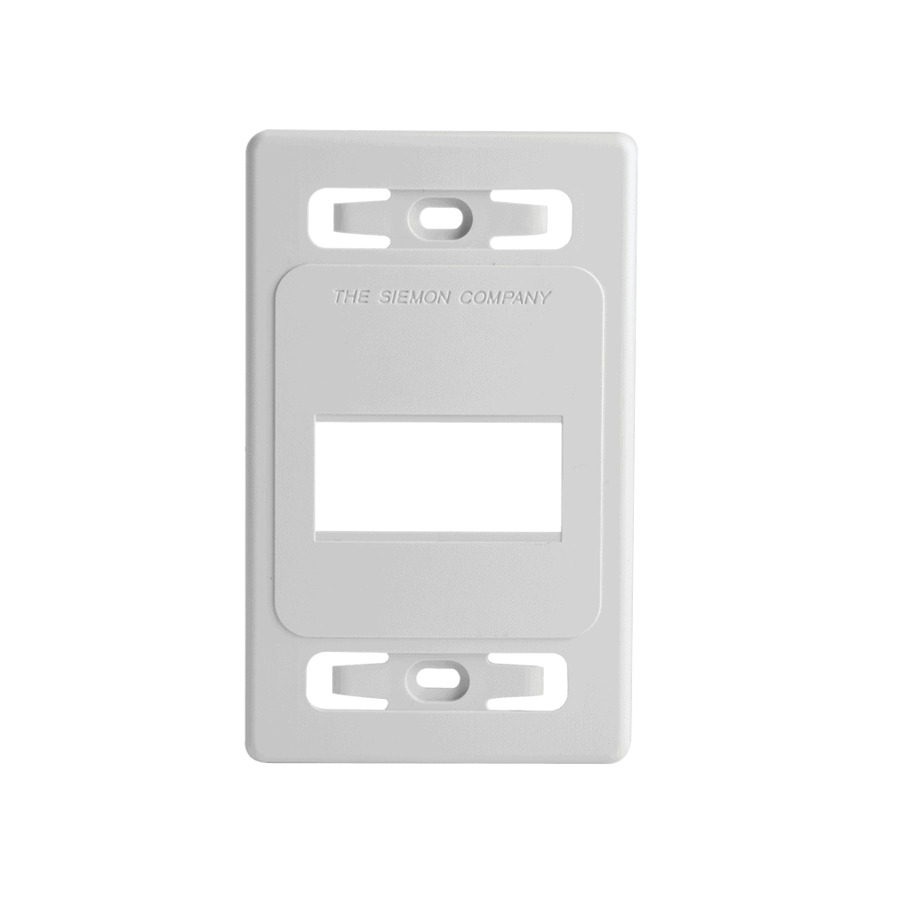 MXFPS0302B-l Placa de Pared Modular MAX, de 3 Salidas, Color Blanco, Versión Bulk (Sin Empaque Individual) MX-FP-S-03-02B 1