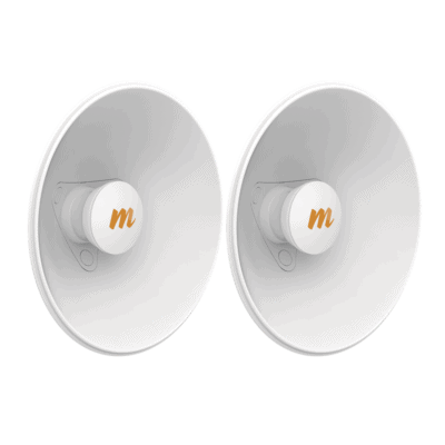 Par de Antenas Modulares Dual Slant, 4.9 - 6.4 GHz, Dimensiones (27 cm), Apertura 45°, Ganancia de 20 dBi, Diseñadas para radio C5x
