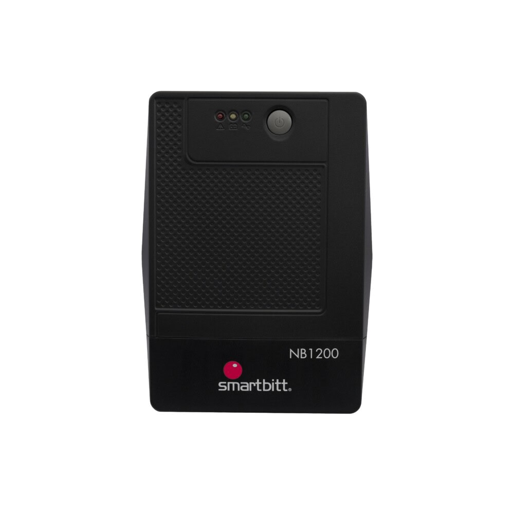 No-Break SMARTBITT, 1200 VA, 600 W, Negro, Hogar y Oficina SBNB1200 1