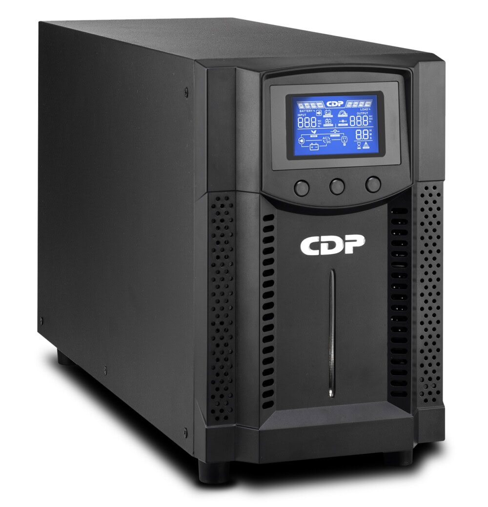 No-Break CDP UPO11-1AX 1000VA/1000W FP 1.0 Online UPS Torre, LCD UL, FCC, CE 120 Vac UPO11-1AX 1