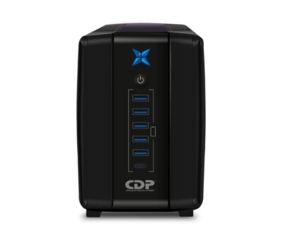 No-Break CDP R-UPR758 750VA/375W UPS Interactiva AVR 8 Salidas, 300 Julios, 120 Vac