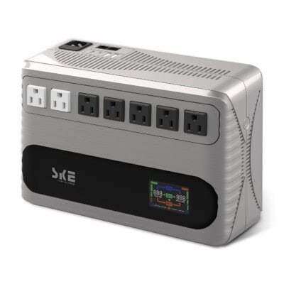 No Break Interactivo SKE Energy GF1000 1000va/600w, Color Plata y Negro, Voltaje de Entrada y Salida 120V