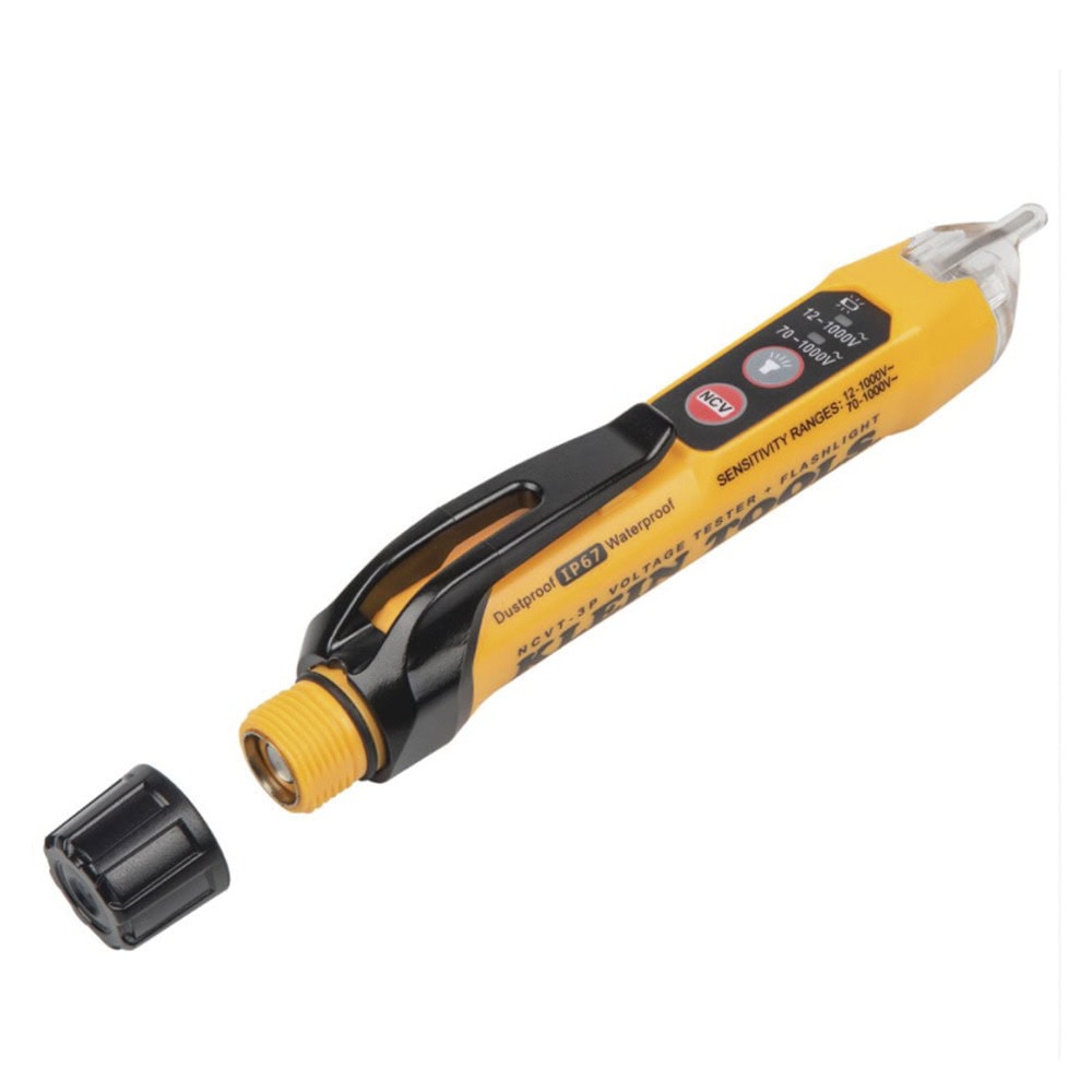 NCVT3P-FRENTE-l Detector de Voltaje sin contacto de doble rango, de 12 - 1000 V CA con linterna. NCVT3P 2