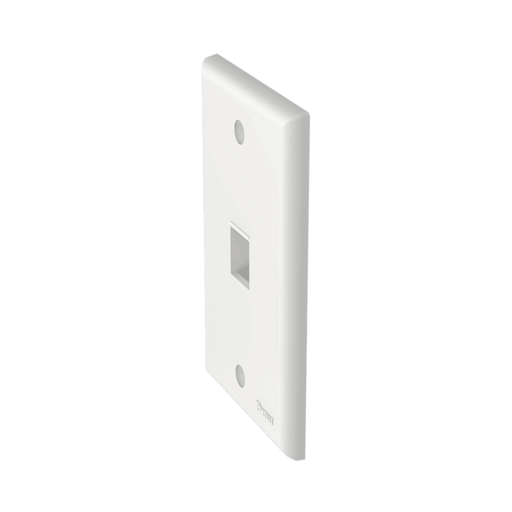 NK1FNWH-AD-1-l Placa de Pared Vertical, Salida Para 1 Puerto Keystone, Color Blanco NK1FNWH 2