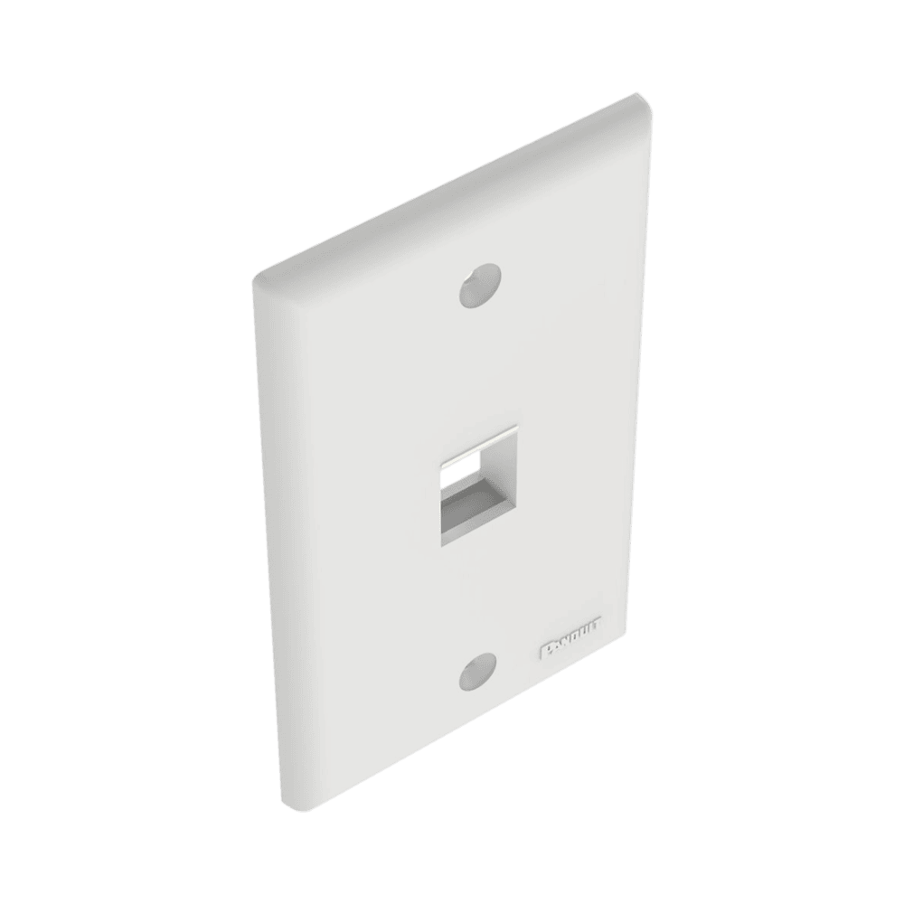NK1FNWH-AD-3-l Placa de Pared Vertical, Salida Para 1 Puerto Keystone, Color Blanco NK1FNWH 4