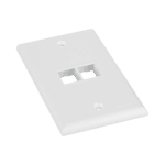 Placa de Pared Vertical, Salida Para 2 Puertos Keystone, Color Blanco NK2FNWH-AD-1-l