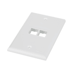 Placa de Pared Vertical, Salida Para 2 Puertos Keystone, Color Blanco NK2FNWH-AD-2-l