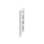 Placa de Pared Vertical, Salida Para 3 Puertos Keystone, Color Blanco NK3FNWH-AD-3-l