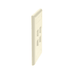 Placa de Pared Vertical, Salida Para 4 Puertos Keystone, Con Espacios Para Etiquetas, Color Marfil NK4FEIY-AD-1-l
