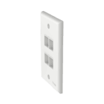 Placa de Pared Vertical, Salida Para 4 Puertos Keystone, Color Blanco NK4FNWH-AD-1-l
