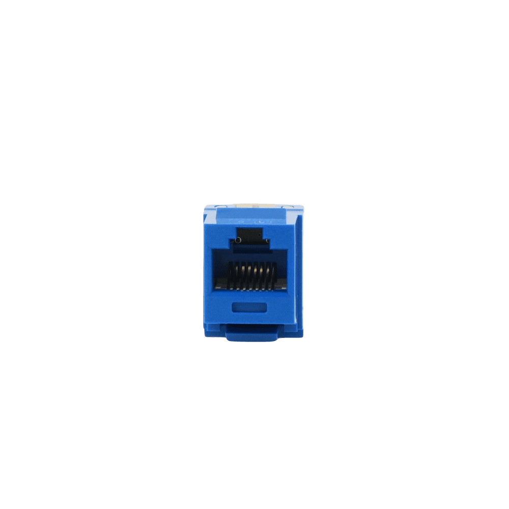 NK688MBU-AD-3-l-1 Conector Jack Estilo 110 (de Impacto), Tipo Keystone, Categoría 6, de 8 Posiciones y 8 Cables, Color Azul NK688MBU 4