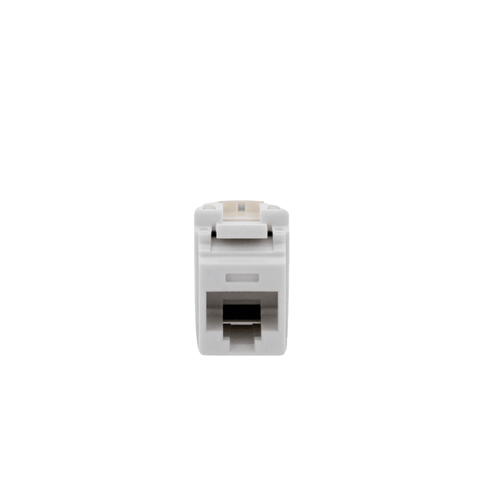 NK688MWH-AD-1-l Conector Jack Estilo 110 (de Impacto), Tipo Keystone, Categoría 6, de 8 Posiciones y 8 Cables, Color Blanco NK688MWH 2