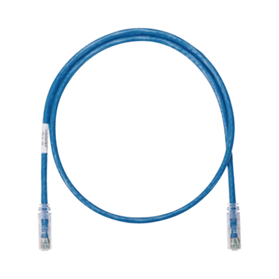 Cable de Parcheo UTP Categoría 6, con Plug Modular en Cada Extremo - 0.3 Metros (1 Pie) - Azul