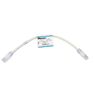 Cable de Parcheo UTP Categoría 6, con Plug Modular en Cada Extremo - 0.3 Metros (1 Pie) - Blanco