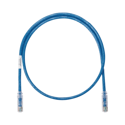 Cable de Parcheo UTP Categoría 6, con Plug Modular en Cada Extremo - 1.22 Metros (4 Pies) - Azul