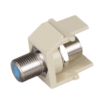 Módulo Acoplador Coaxial Tipo F, Keystone, de 75 Ohms, 3.0 GHz, Color Marfil NKFEI-l